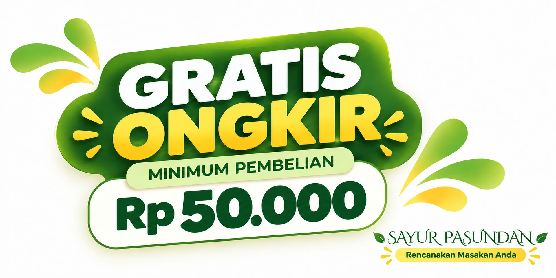 Gratis ongkir untuk minimum pembelian Rp50.000.